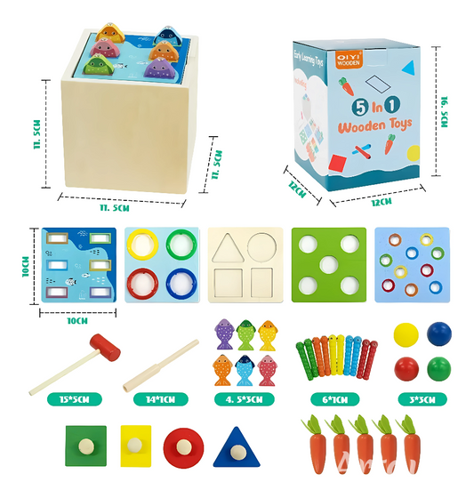 Caja Montessori 5 en 1