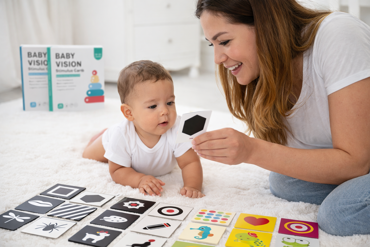Completo Set Tarjetas de Estimulación Visual 0 a 36 meses